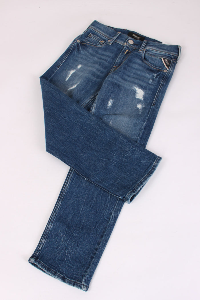 Denim Gamba Regular Denim Scuro-4