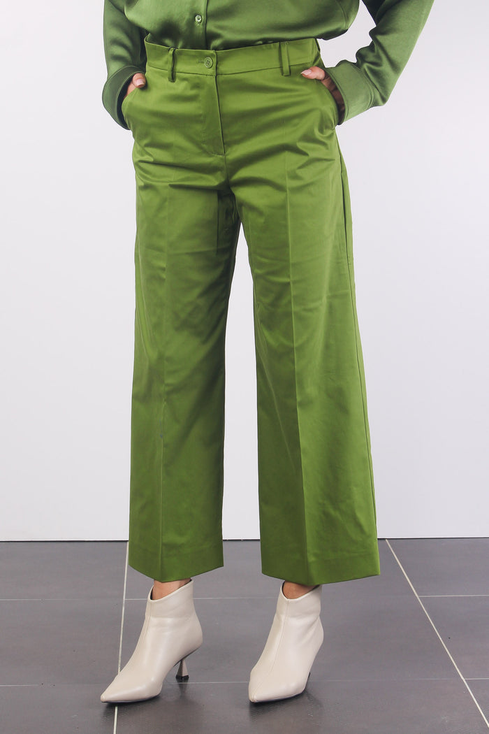 Urial Pantalone Cropped Verde-2