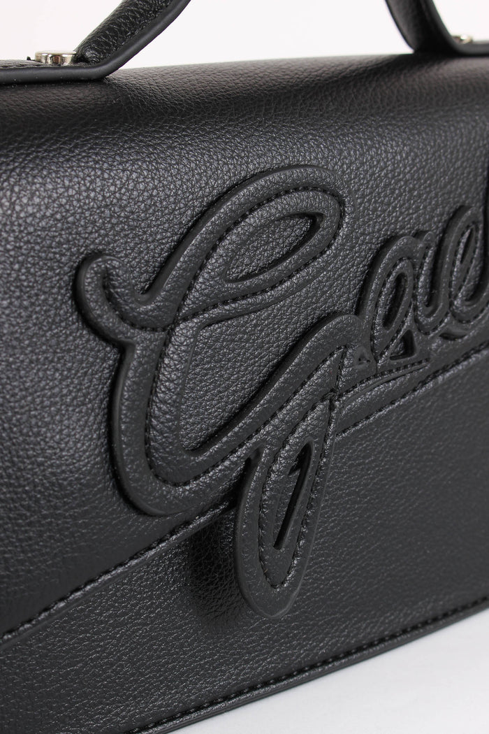 Tracolla Rigida Logo Corsivo Nero-7