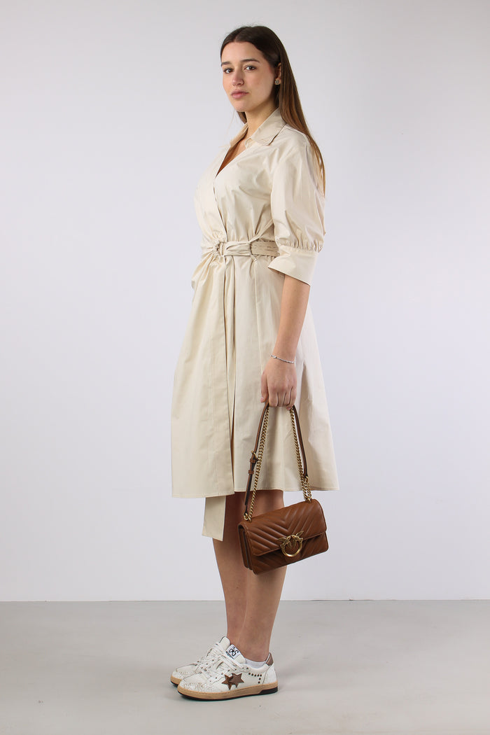 Aline Abito Midi Portafoglio Beige-4