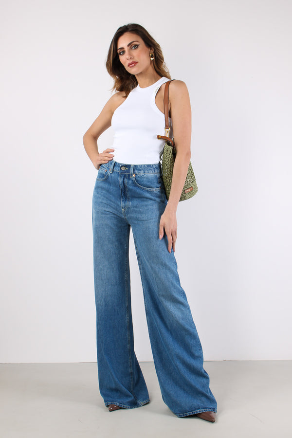 Canotta Cotone Logo Bianco