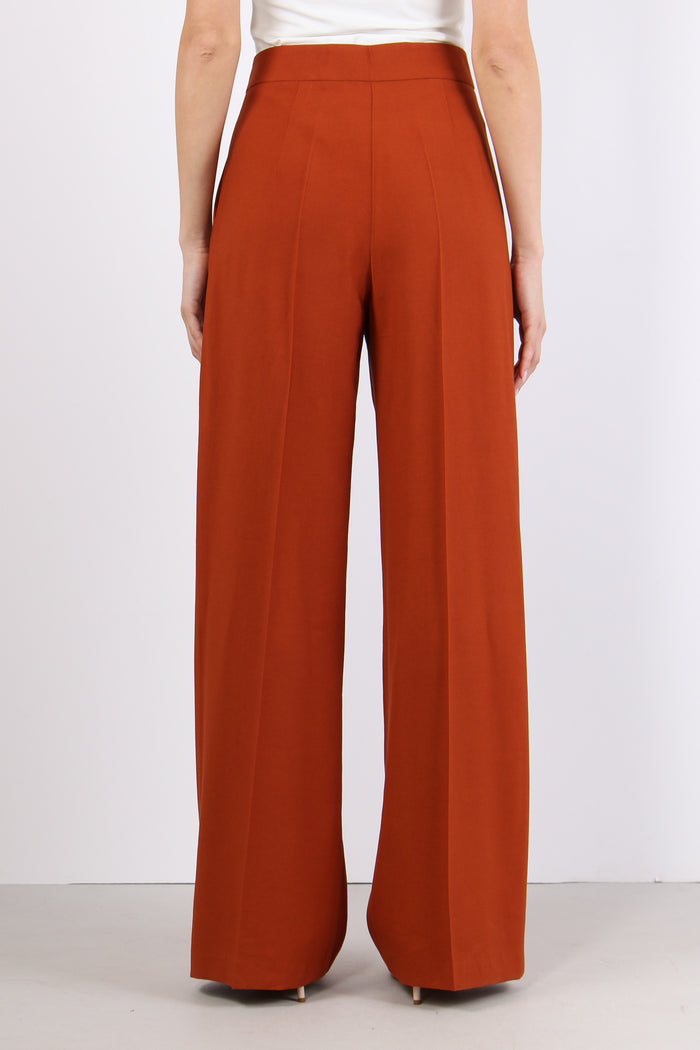Pantalone Palazzo Misto Viscos Ruggine-4