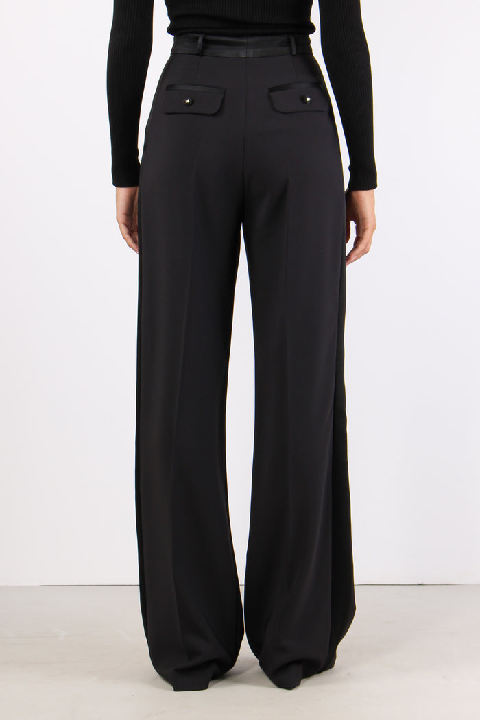 Pantalone Pences Banda Smoking Nero-4