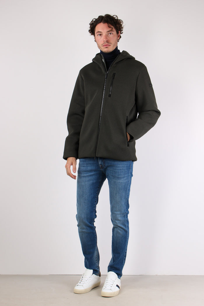 Giubbotto Corto Tricotech Green-2