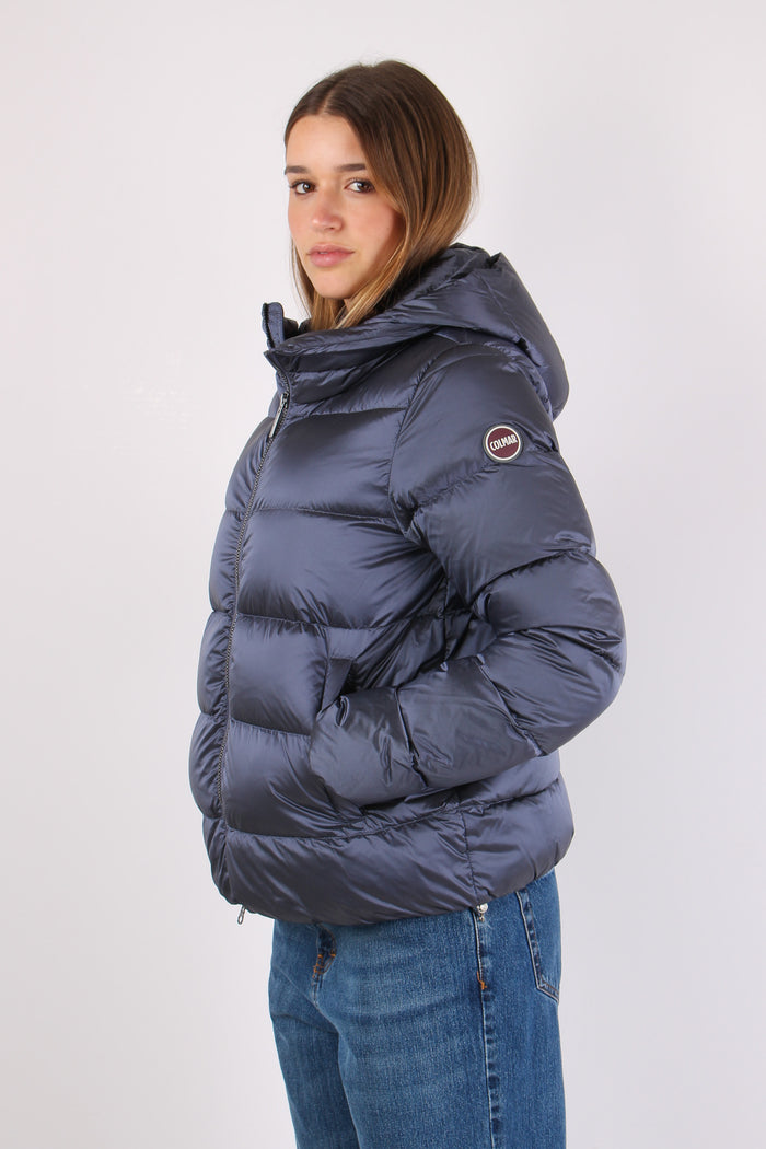 Piumino Over Cappuccio Dark Profondo-3