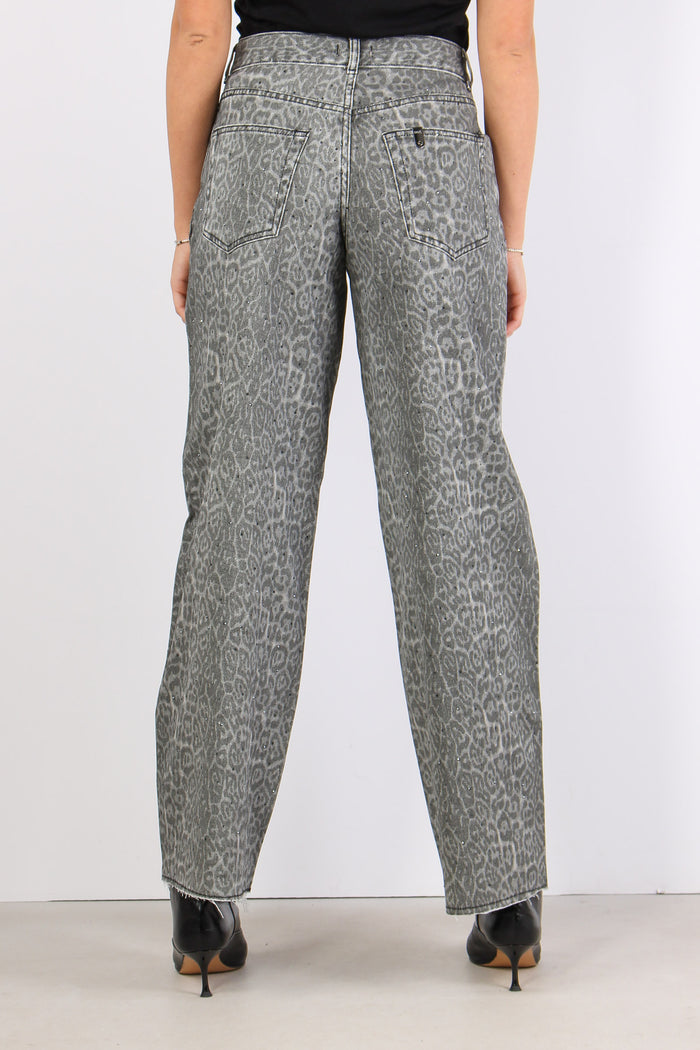 Pantalone Palazzo Animalier Grey Animalier-5