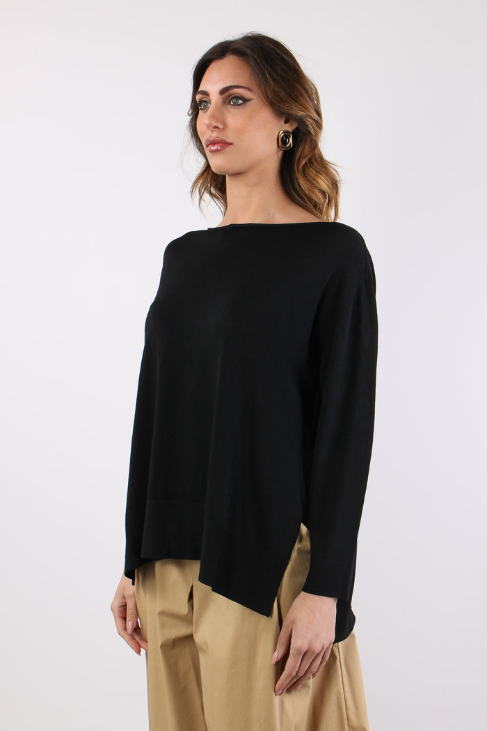 Maglia Girocollo M/l Basica Nero-6