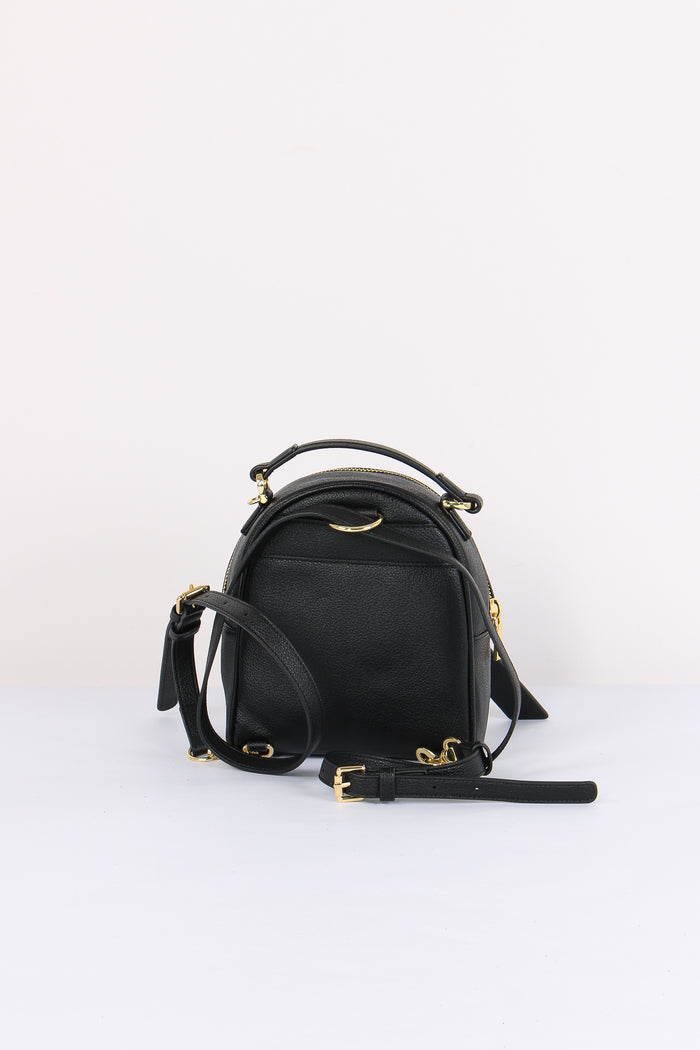 Mini Zaino Zip Cursore Logo Nero-3