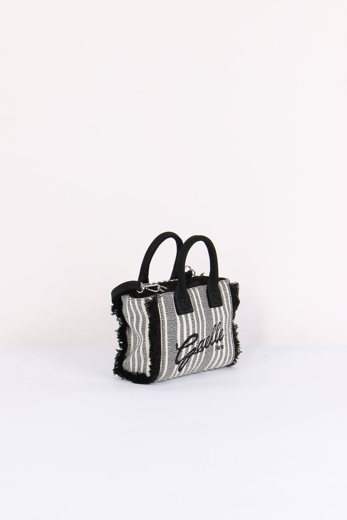 Mini Tote Frange Riga Nero-2