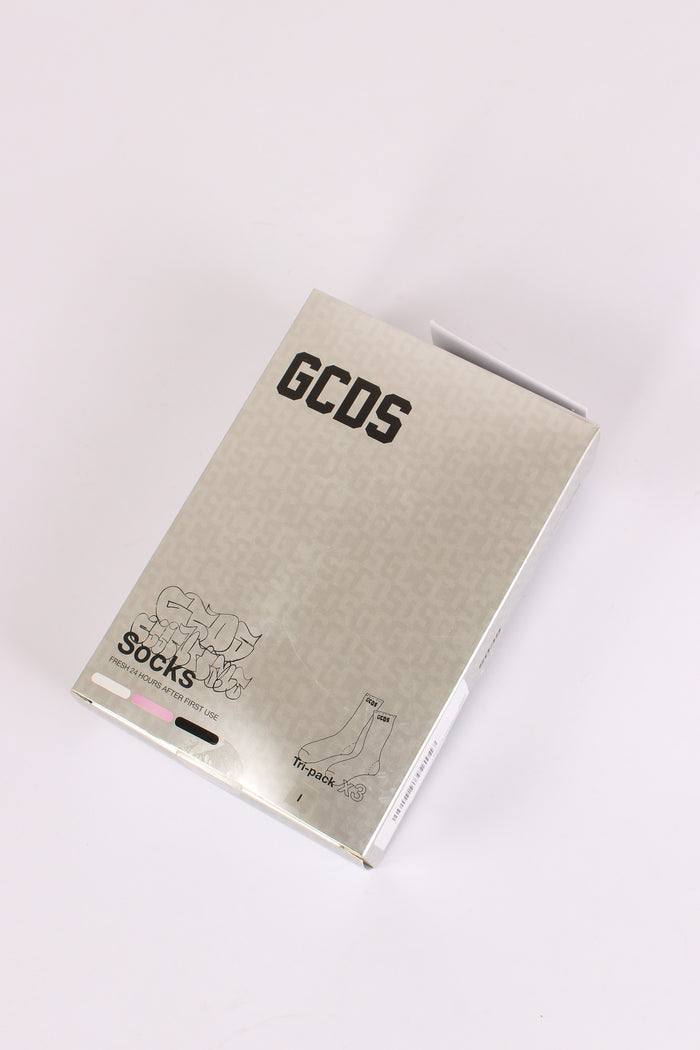 Calzini Logo White/pink/black-2