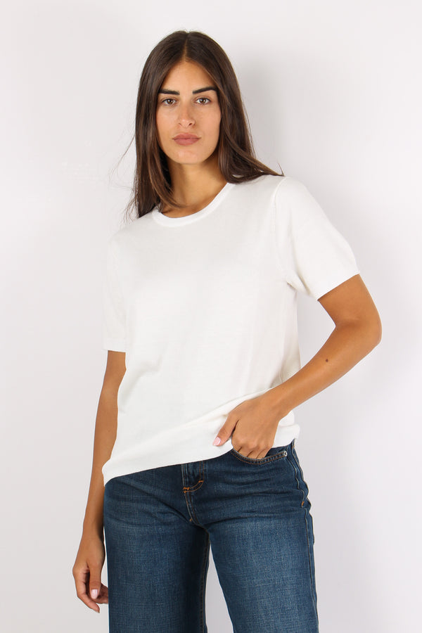 Maglia Viscosa M/m Burro-2