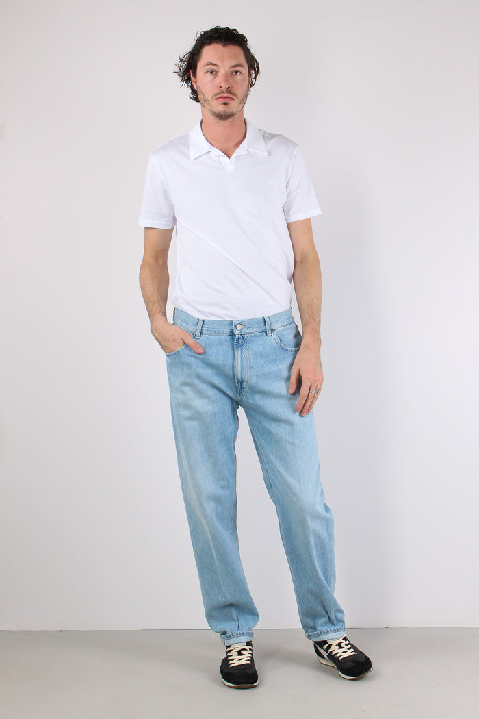 Ervin Denim Gamba Morbida Denim Chiaro