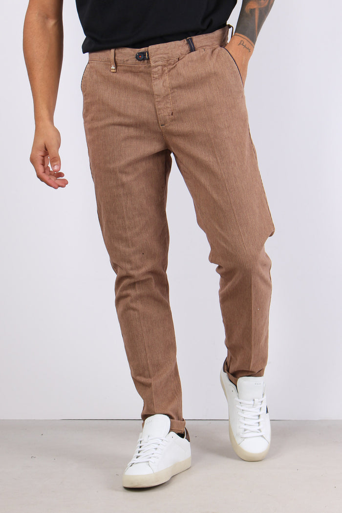 Pantalone Chino Profilo Tasca Sabbia-2