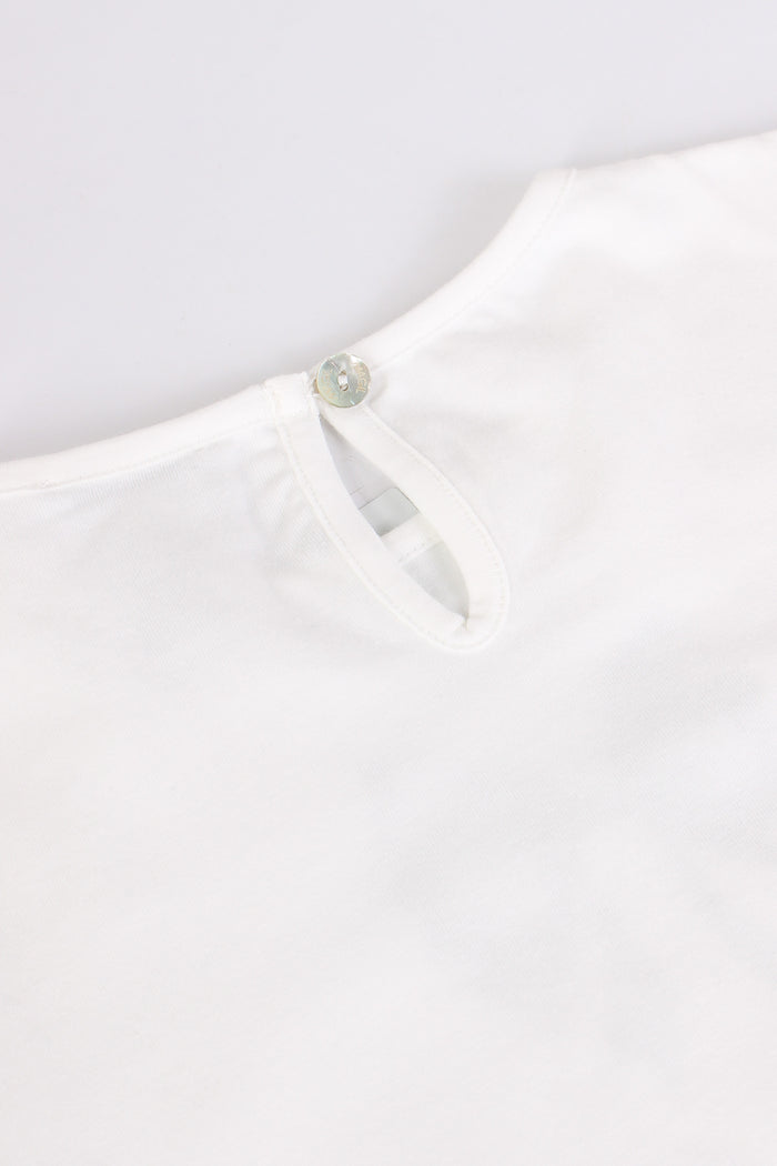 T-shirt Stampa Fiocco Blu/bianco-5