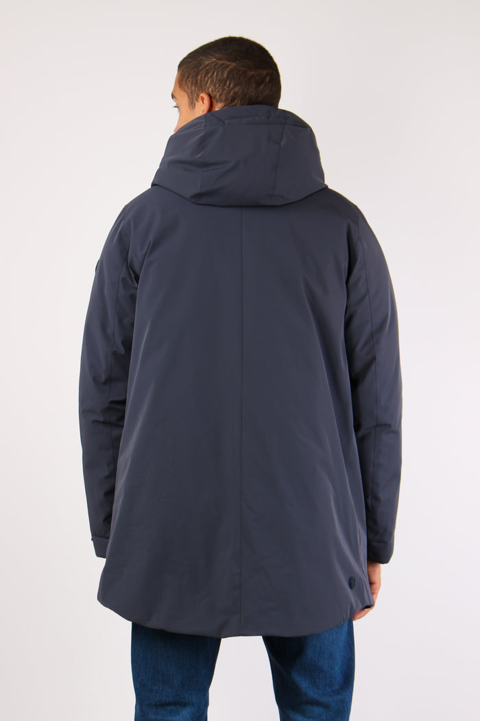 Parka Nylon Liscio Navy-7