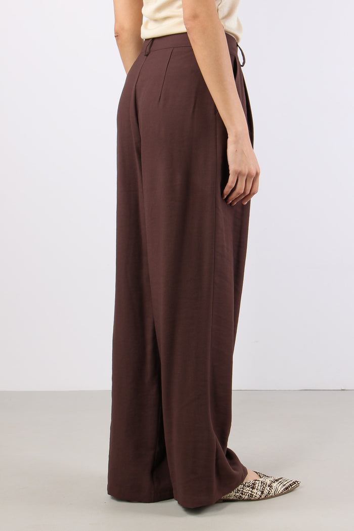 Pantalone Abbottonatura Asimme Cioccolato-6