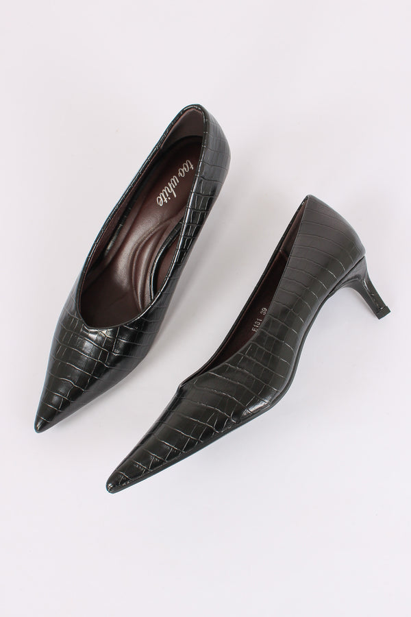 Decollete Stampa Cocco Black-2