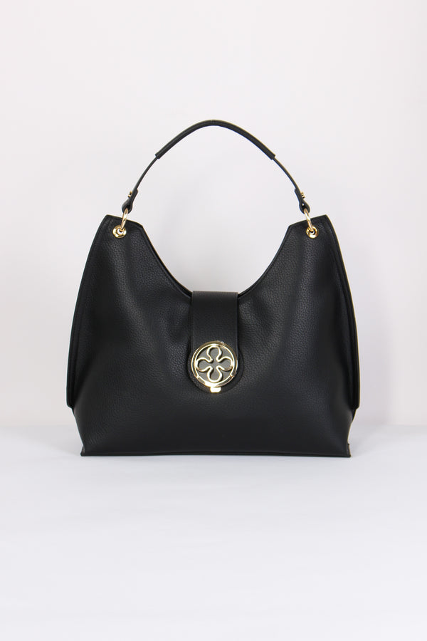 Federica W Hobo Placca Rosone Nero