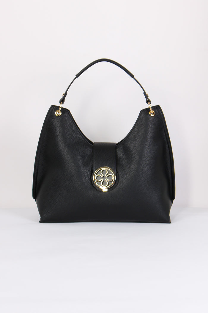 Federica W Hobo Placca Rosone Nero