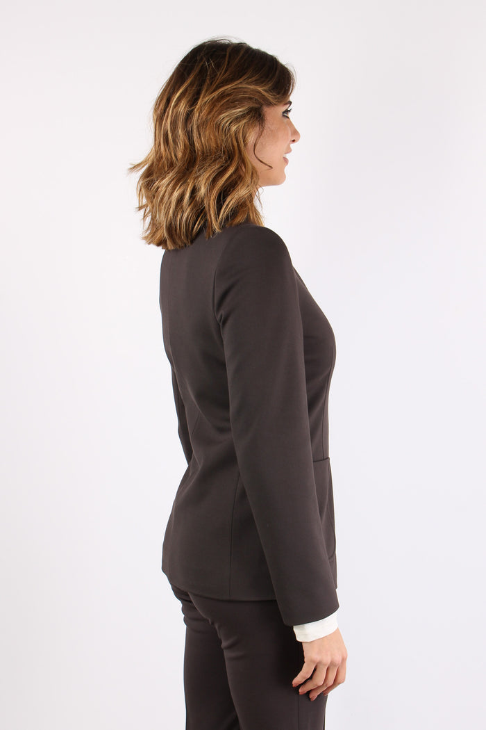 Giacca Monopetto Punto Milano Marrone-6