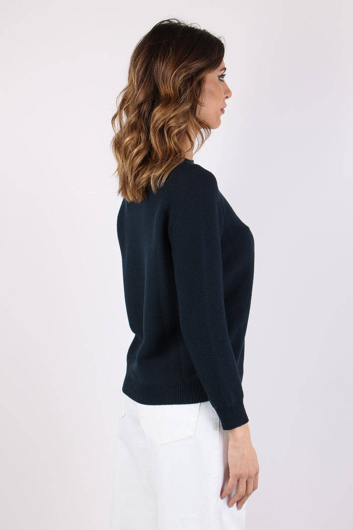 Wkdaere Maglia Punto Riso Blu-7
