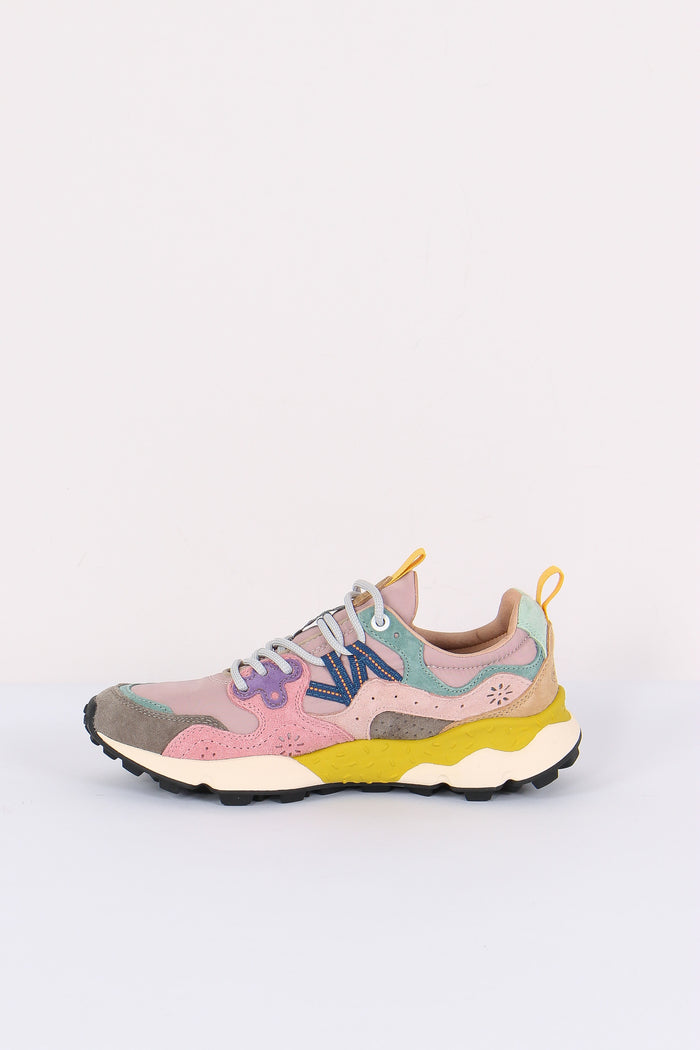 Sneakers Yamano Suede Nylon Grey/pink-7
