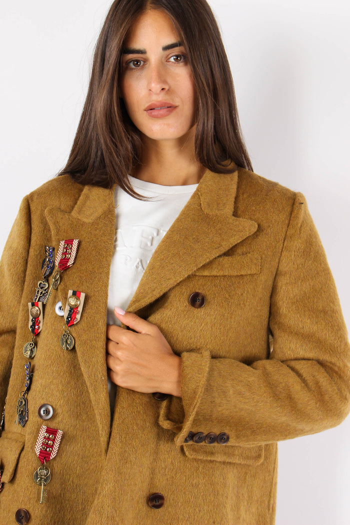 Giacca Corta Inserto Spille Unica-6