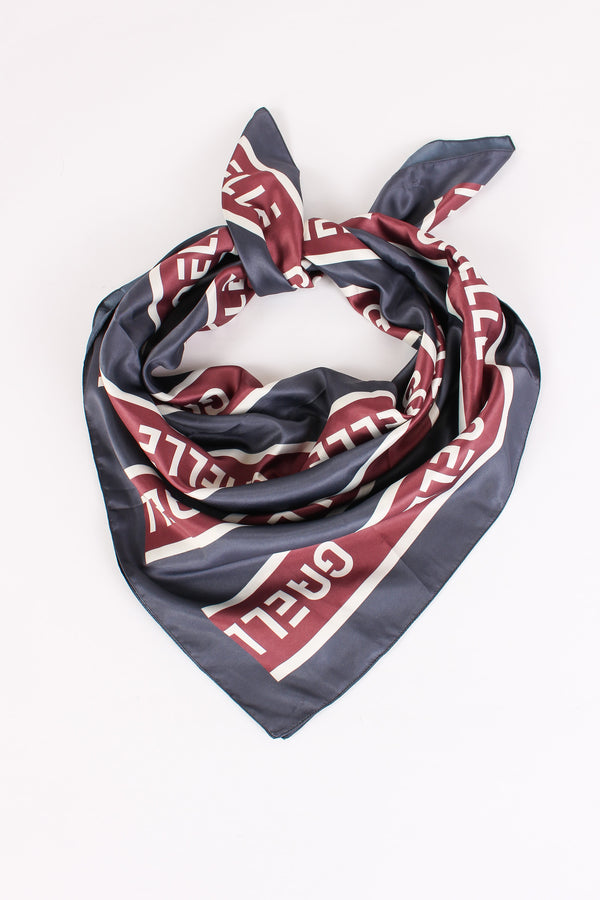 Foulard Bande Logo Blu Scuro-2