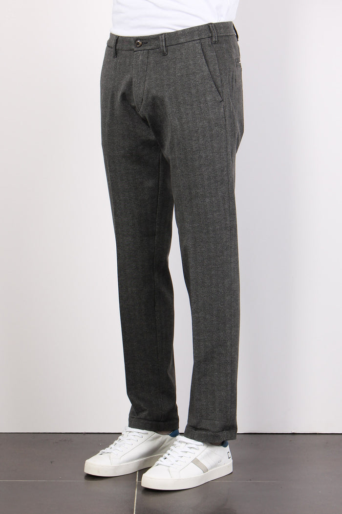 Pantalone Chino Punto Milano Grigio-5