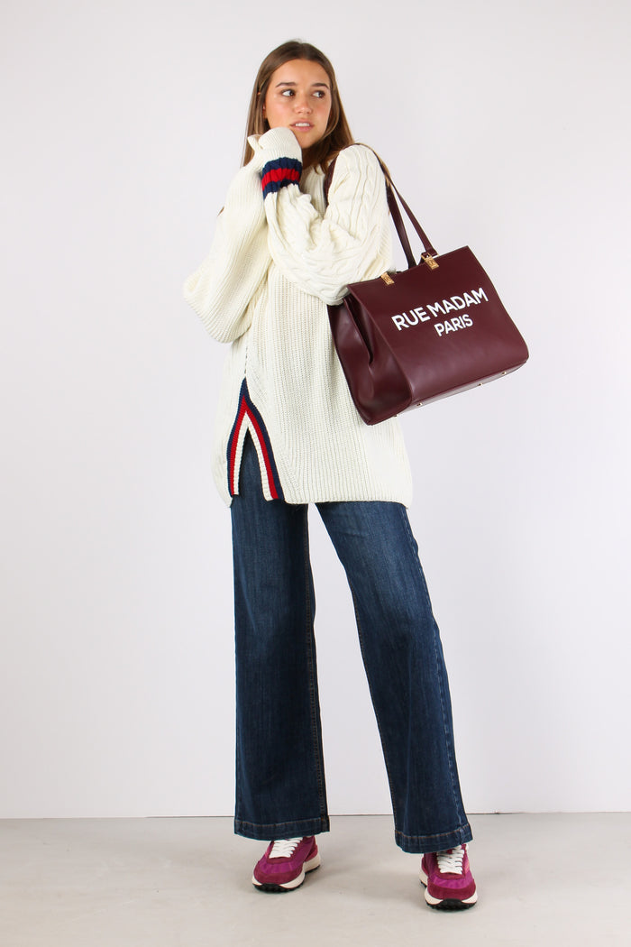 Maglia Spacco Banda Burro-6