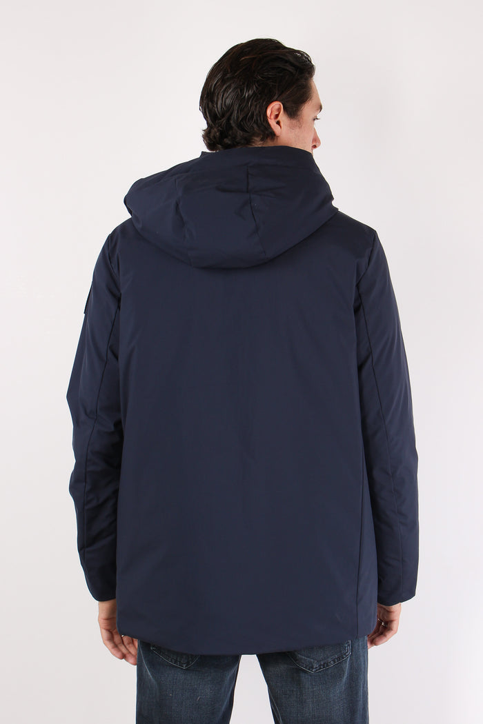 Giubbotto Nylon Liscio Midnight Blue-6