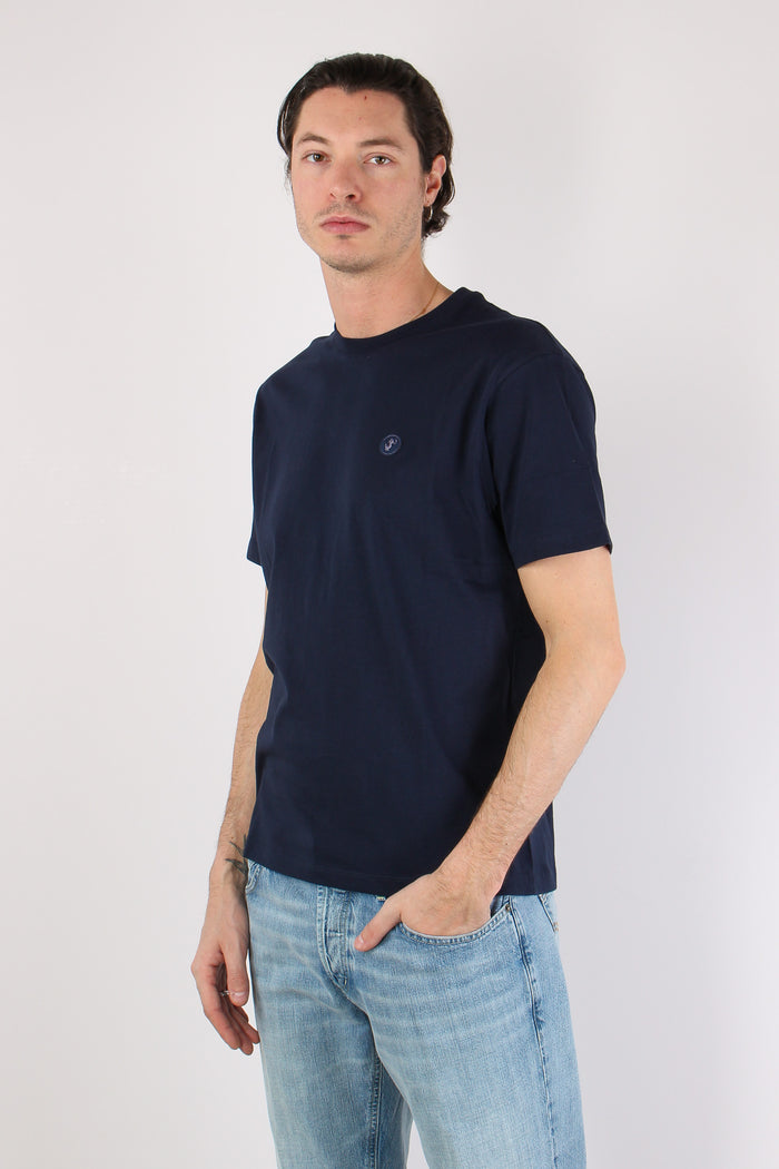 Adelmar T-shirt Logo Navy Blue-3