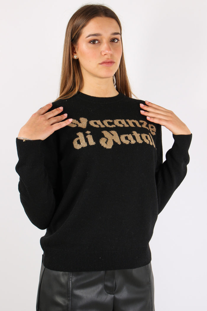 Girocollo Vacanze Natale Nero-7