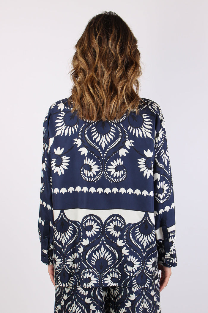 Wkdlastra Camicia Seta Fantasia Foulard Patch-4