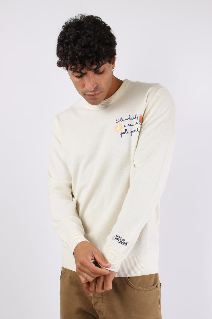 Girocollo Sole Pole Position Bianco-7