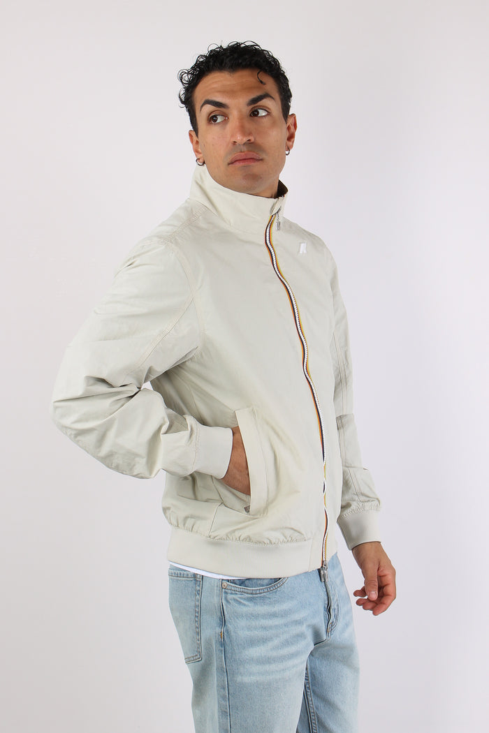 Giubbotto Reversibile Cotone Beige/green-7