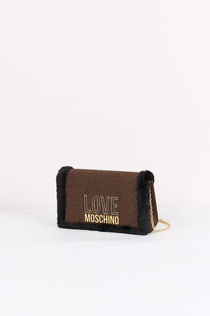 Tracolla Ecopelliccia Nero/cuoio-2