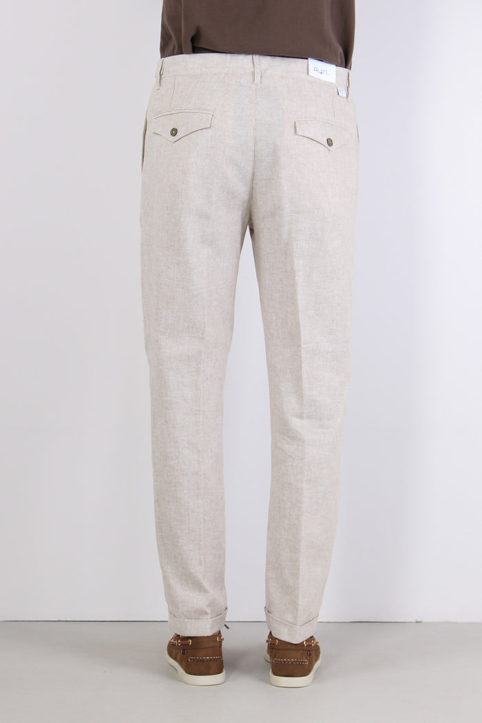 Orzo Pantalone Misto Lino Sabbia-4