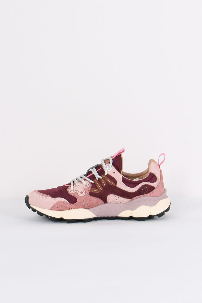Sneakers Yamano Suede Nylon Light Pink/brown-5