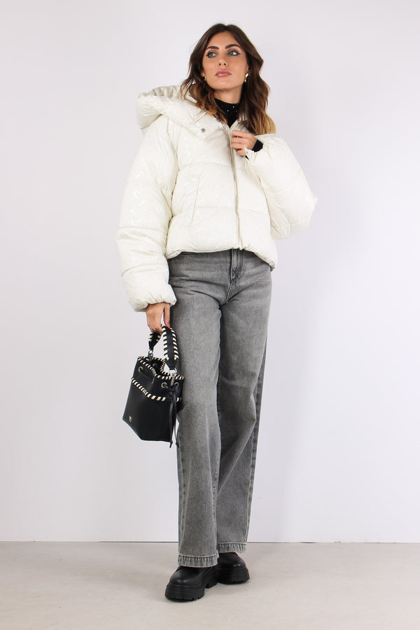 Infuso Piumino Logo Bottoni Ma Tortora-2