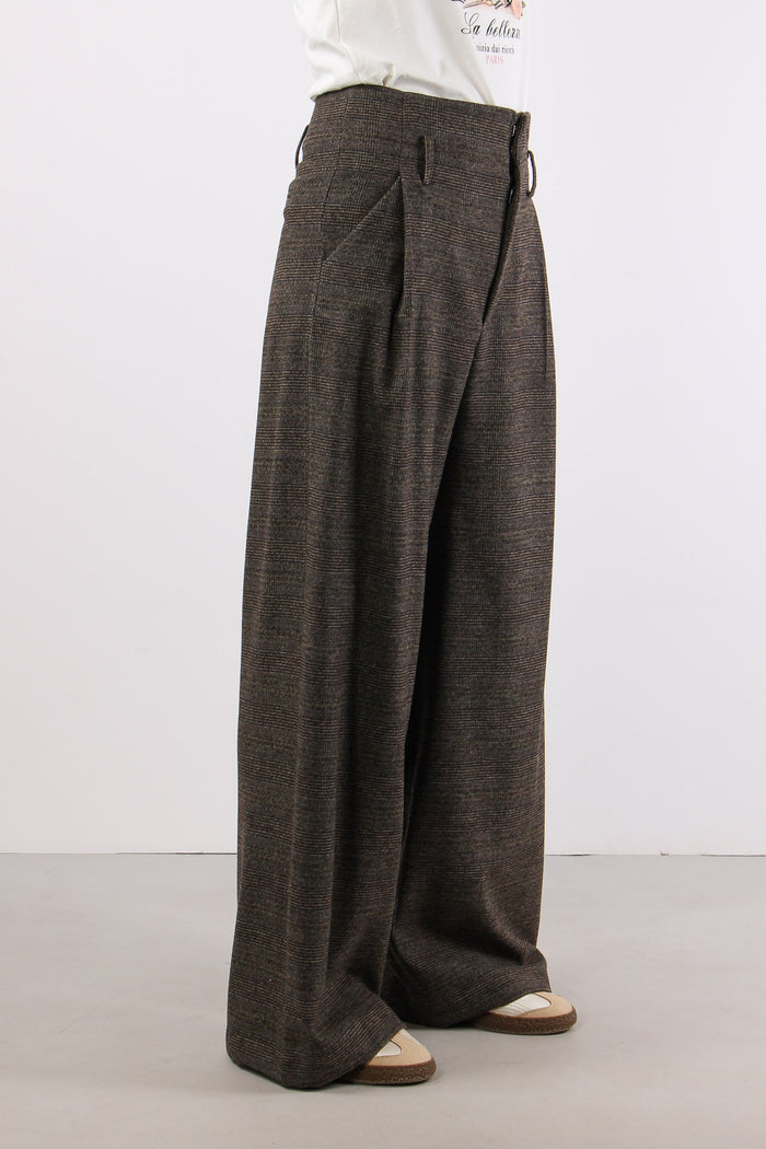 Pantalone Palazzo Quadro Moro/blu-6