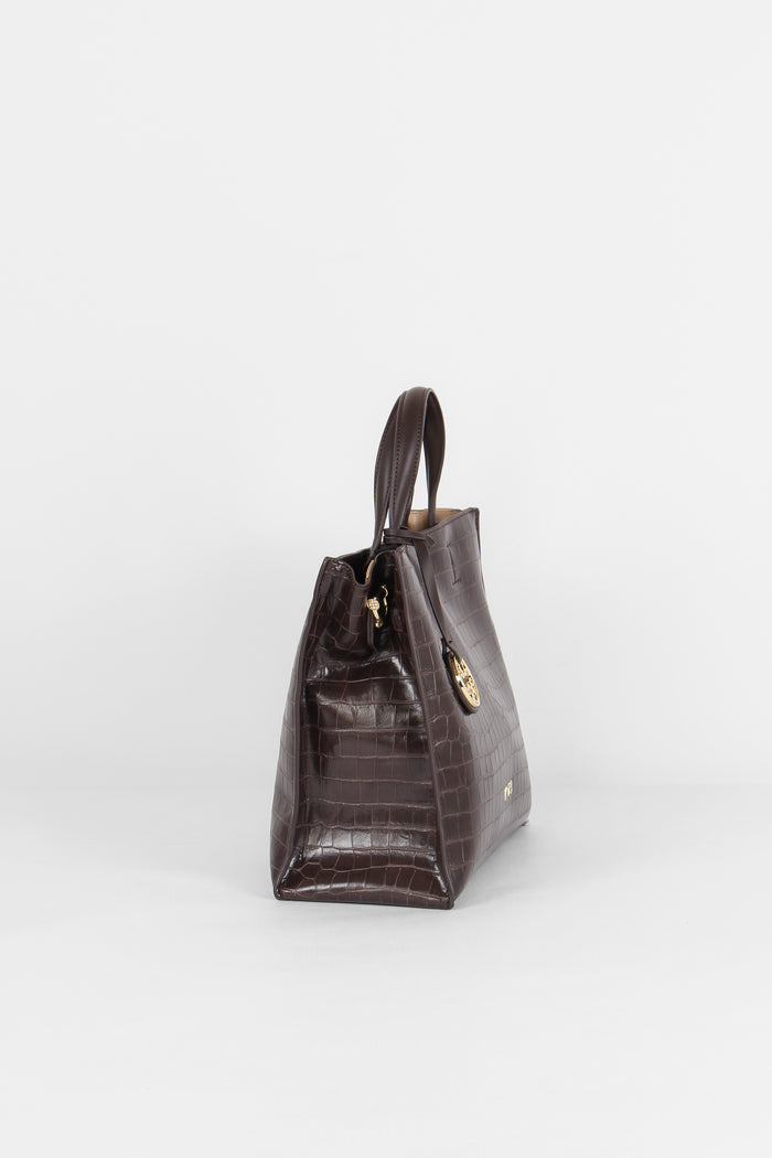 Blake Shopping Verticale Cocco Moro-5