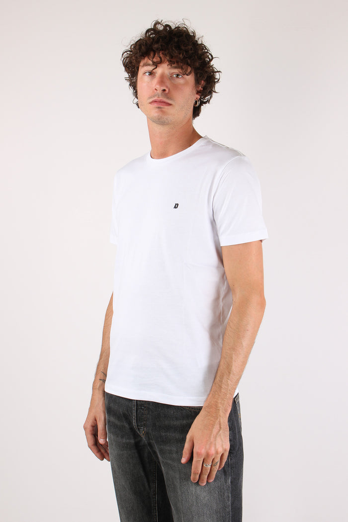 T-shirt Cotone Fiammato White-3
