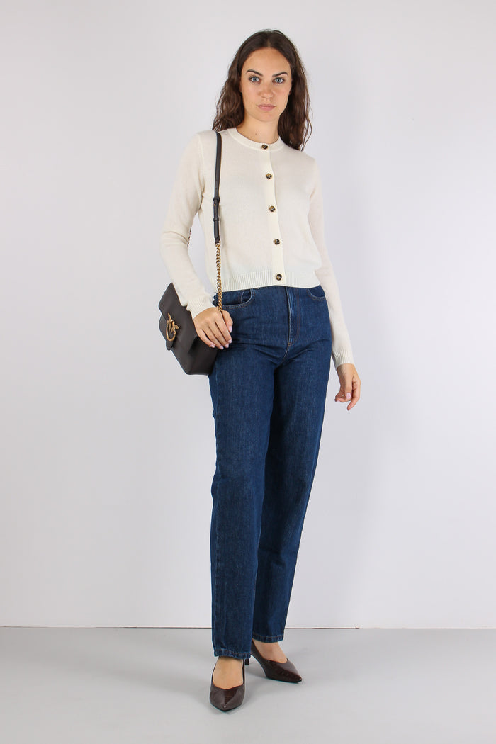 Mllcicogna Cardigan Cachemire Panna-4