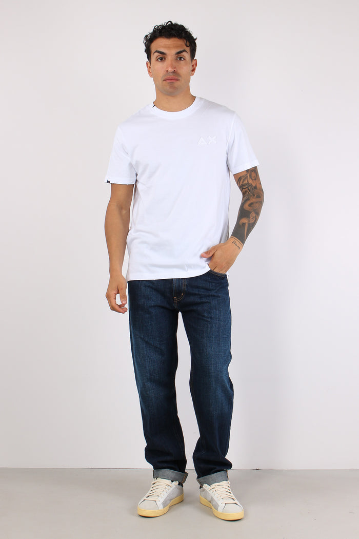 T-shirt Logo Patch Bianco