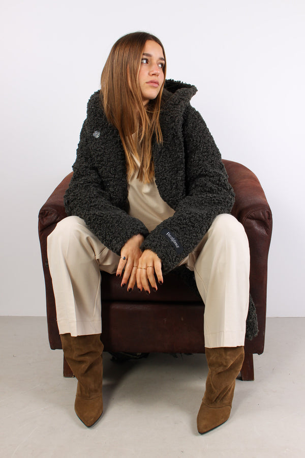 Teddy Lungo Cappuccio Deep Iron