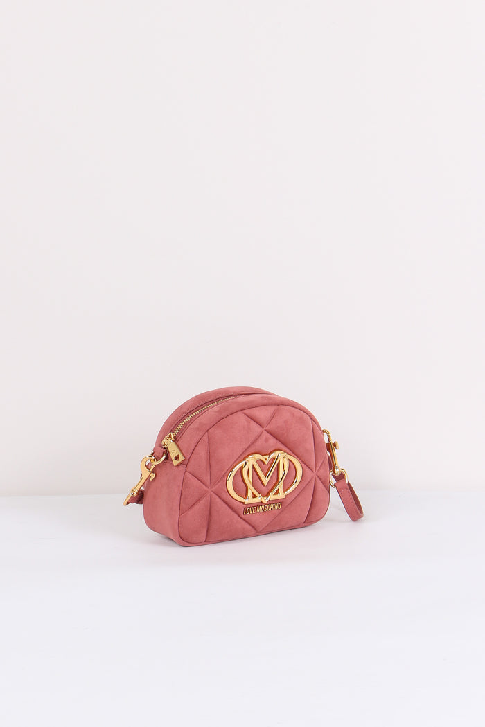 Tracolla Tonda Trapunta Rosa Antico-6