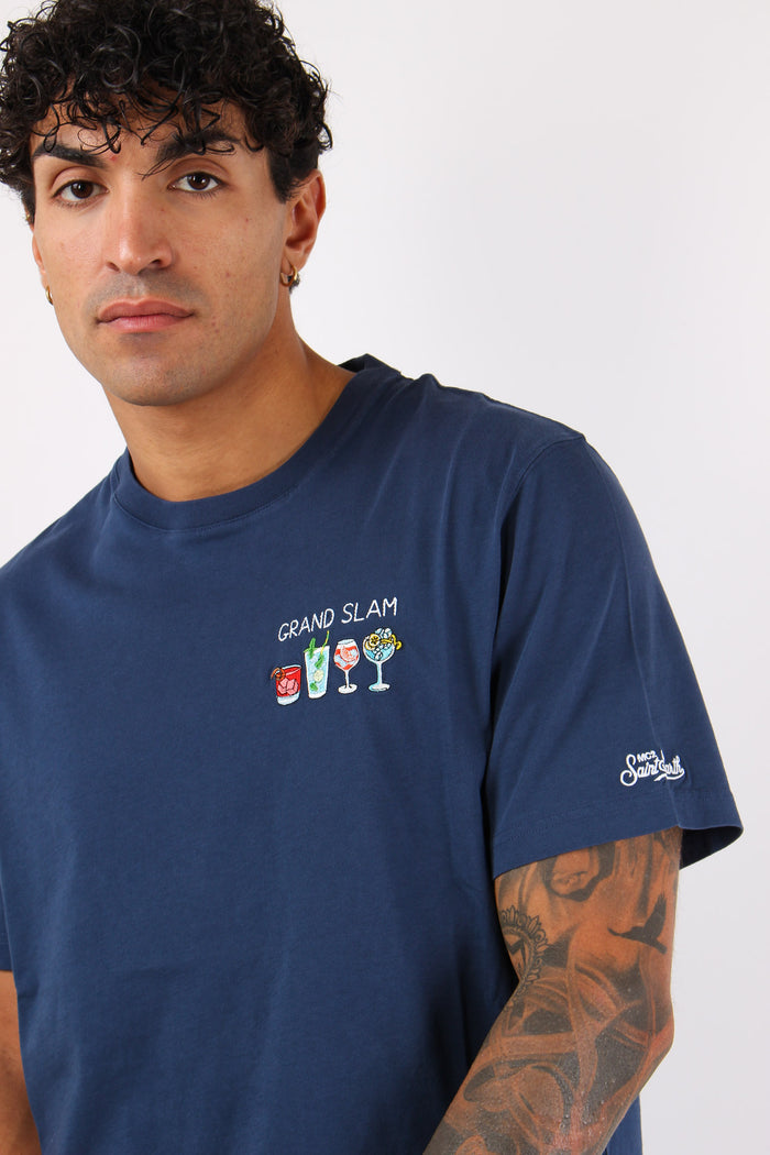 T-shirt Grand Slam Blu-7