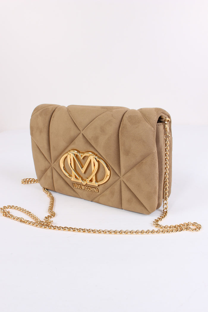 Pochette Ecocamoscio Trapunta Sabbia-4