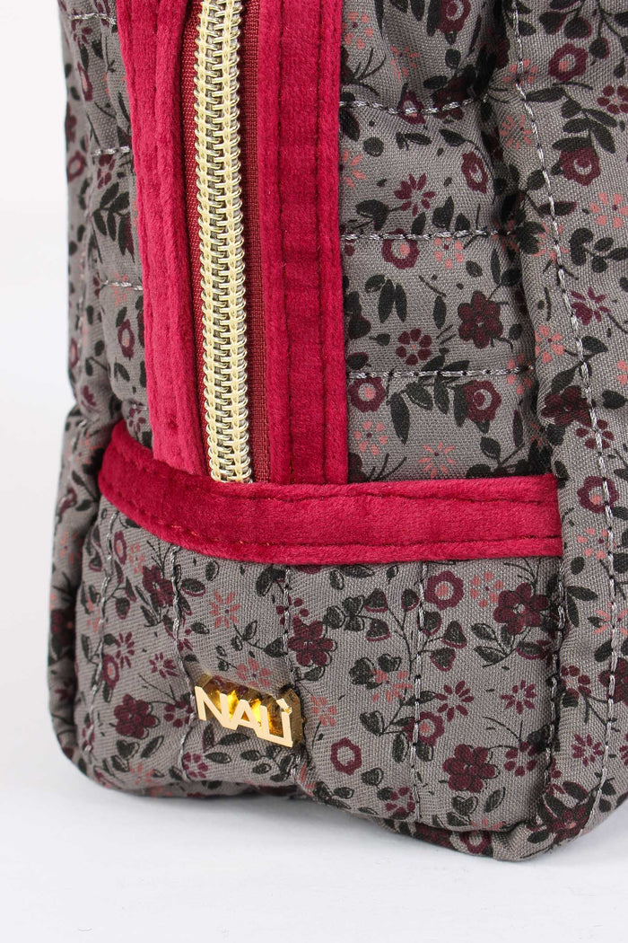 Pochette Patch Lettera G Grigio/ciliegia-4